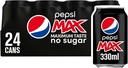 PEPSI MAX CANS CASE 24x330ML