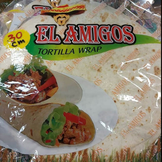 10" ELAMIGO TORTILLA WRAP PACKET