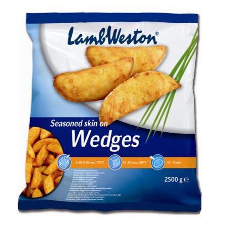 POTATO WEDGES L.W 2.5KG PACKET 
