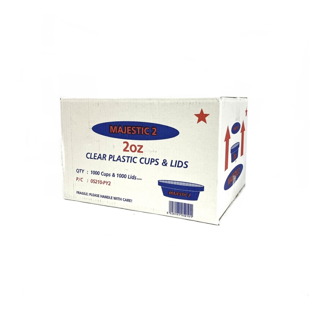 MAJESTIC 2OZ CUP & LID BOX