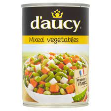 [MIXVEG12X400] DAUCY ENGLISH MIX VEG TIN  12x400g