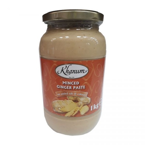 [GINGPAS] KHANUM MINCED GINGER PASTE 1KG JAR