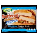 [MVSTEAK] MEADOWVALE BATTERED CHICKEN STEAKS (85GX12)