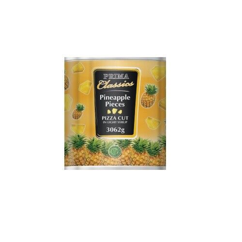 [PINEP3] PINEAPPLE PIECES (PIZZA CUT) PRIMA 3KG