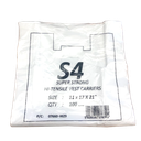 [CARRS4] S4 BOX CARRIER BAGS LARGE WHITE  HI-TENSILE