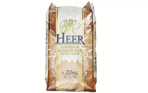 [RICEXLH20] HEER RICE BASMATI 20KG (1121) BAG