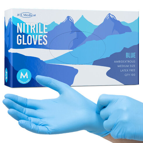 [GLOVEMB] BLUE GLOVES MEDIUM 100 PACK